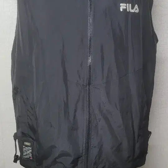 [BUNJANG] FILA Black Windbreaker Vest M / 휠라 FILA 블랙 바람막이 조끼M