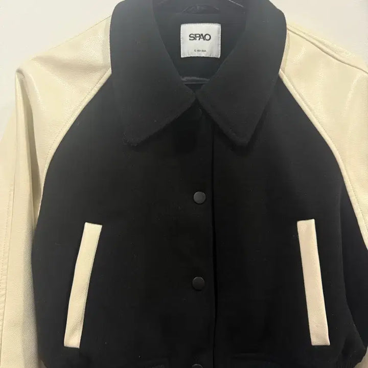 [BUNJANG] SPAO Cropped Varsity Jacket / SPAO 크롭 바시티 자켓