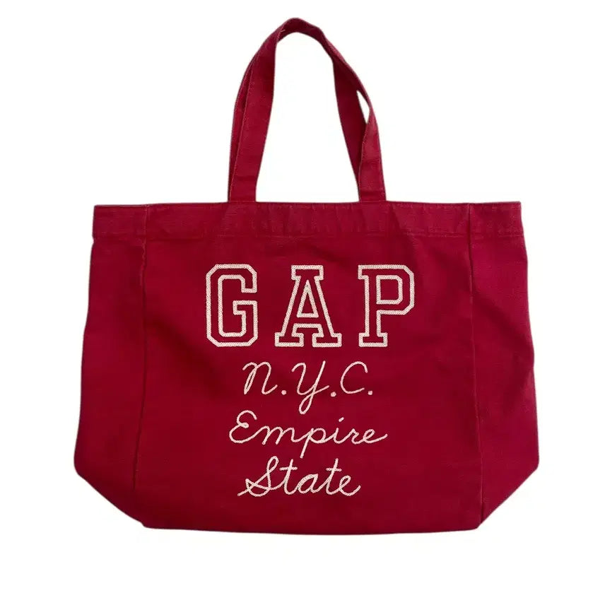 [BUNJANG] Gap Red NYC Tote Bag / 갭 레드 NYC 토트백