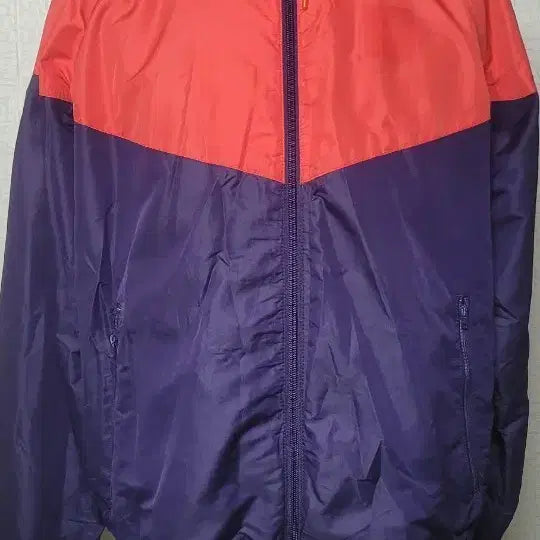 [BUNJANG] Nike Windbreaker Hooded Jacket (Orange/Navy) 95 / 나이키 바람막이 후드 자켓 오렌지/네이비95