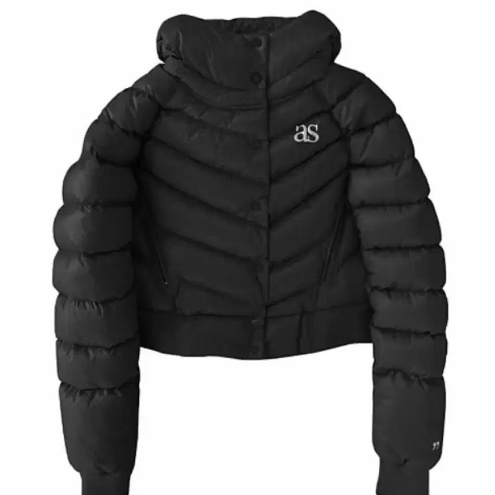 [BUNJANG] AS Black Short Padded Jacket / AS on 에즈온 블랙 숏패딩