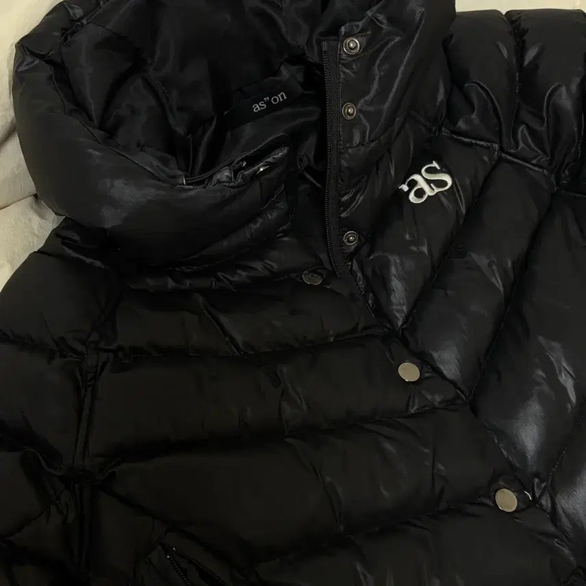 [BUNJANG] AS Black Short Padded Jacket / AS on 에즈온 블랙 숏패딩