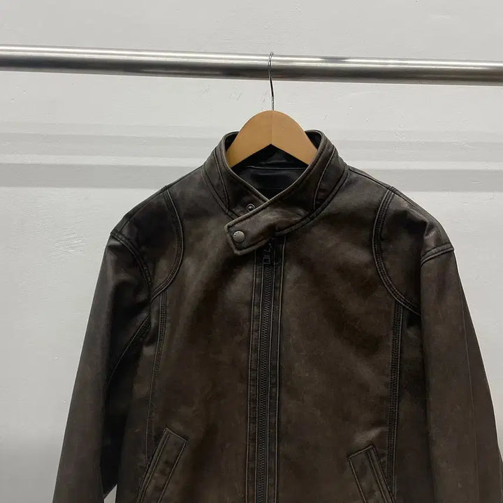 [BUNJANG] Buckaroo Eco Leather Jacket / 95)버커루 에코 레더 가죽 자켓