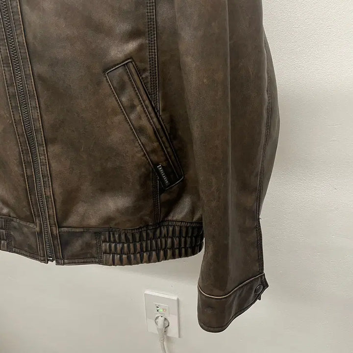 [BUNJANG] Buckaroo Eco Leather Jacket / 95)버커루 에코 레더 가죽 자켓