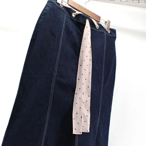 [BUNJANG] Escada Women's Denim Skirt / 에스까다 B5851 여성38 청치마 스커트 구스몰