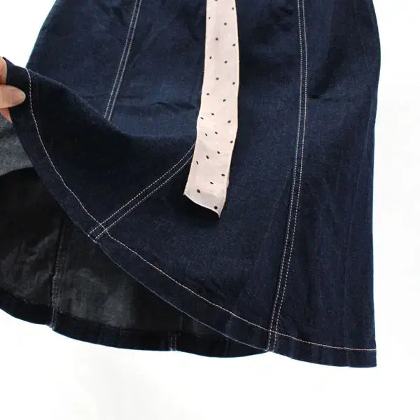 [BUNJANG] Escada Women's Denim Skirt / 에스까다 B5851 여성38 청치마 스커트 구스몰