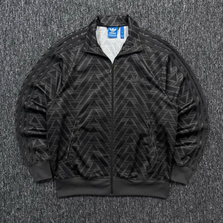 [BUNJANG] Adidas Firebird Black Pattern Track Top / 아디다스 파이어버드 블랙 패턴 트랙탑