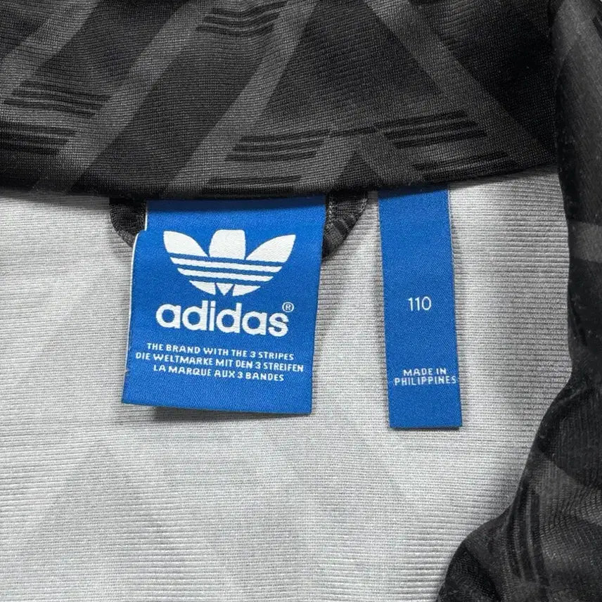 [BUNJANG] Adidas Firebird Black Pattern Track Top / 아디다스 파이어버드 블랙 패턴 트랙탑