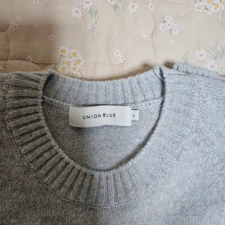 [BUNJANG] Union Blue Aurora Alpaca Knit Cotton Candy L / 유니온블루 오로라 알파카 니트 코튼캔디 L