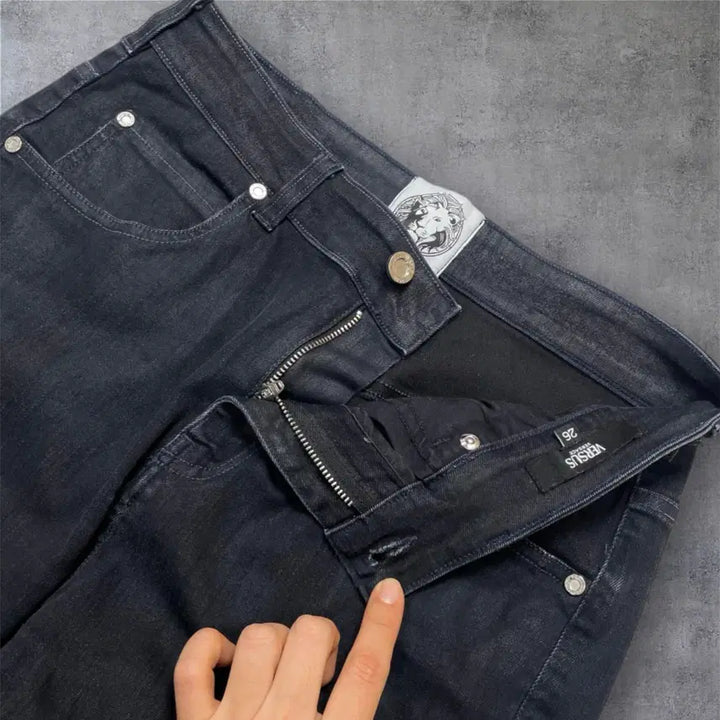 [BUNJANG] Versus Versace Slim Stretch Coated Denim Pants / 베르수스 베르사체  슬림 스트레치 코팅 데님팬츠 26