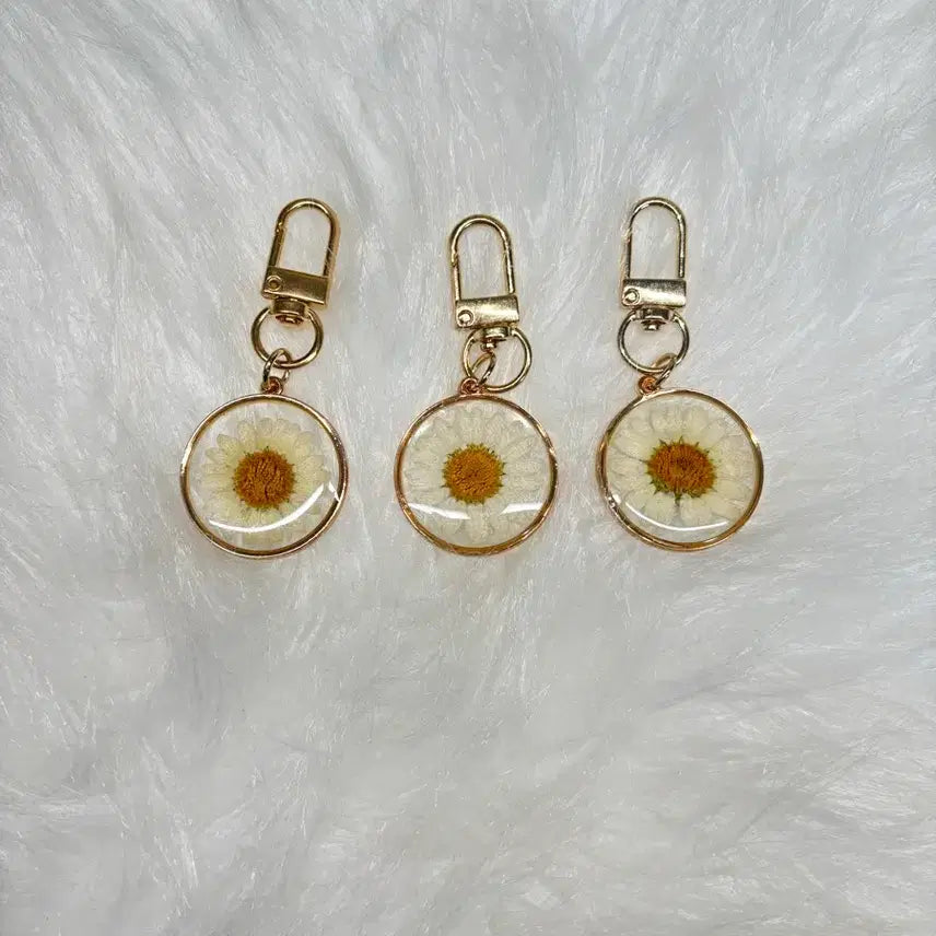 [BUNJANG] Egg Fried Flower Keychain / 계란후라이 꽃 키링