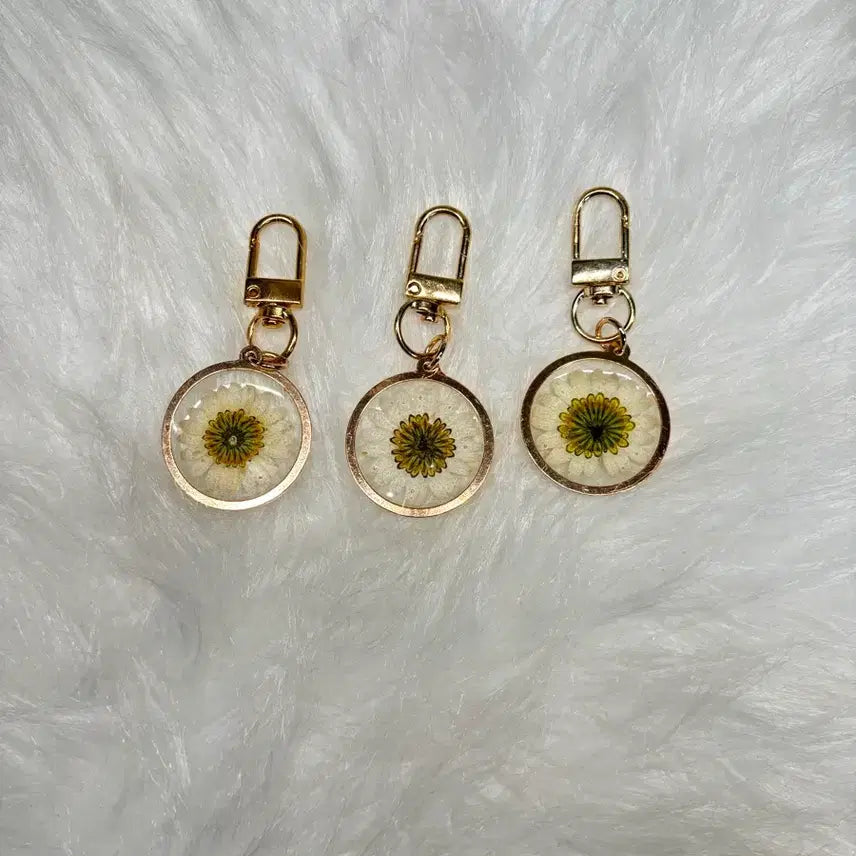 [BUNJANG] Egg Fried Flower Keychain / 계란후라이 꽃 키링