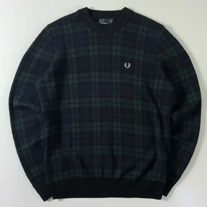 [BUNJANG] Fred Perry Merino Wool Check Knit Sweater / Fred perry  프레드페리 메리노울 체크 니트