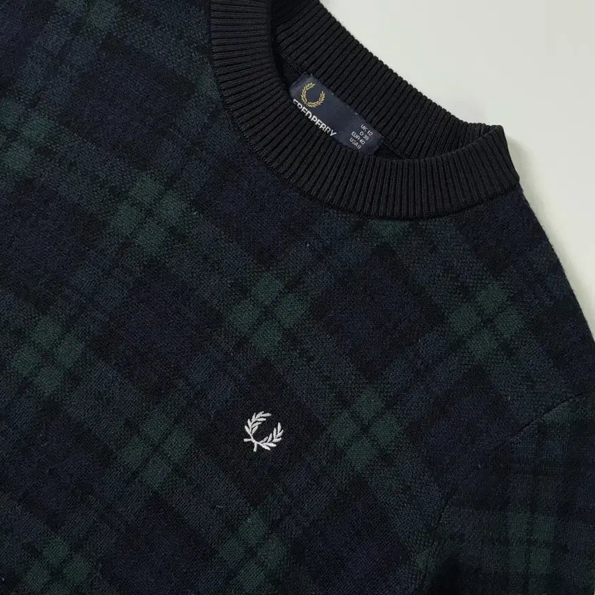 [BUNJANG] Fred Perry Merino Wool Check Knit Sweater / Fred perry  프레드페리 메리노울 체크 니트