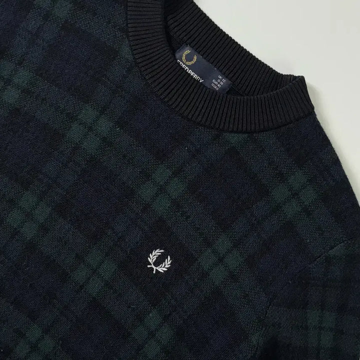 [BUNJANG] Fred Perry Merino Wool Check Knit Sweater / Fred perry  프레드페리 메리노울 체크 니트