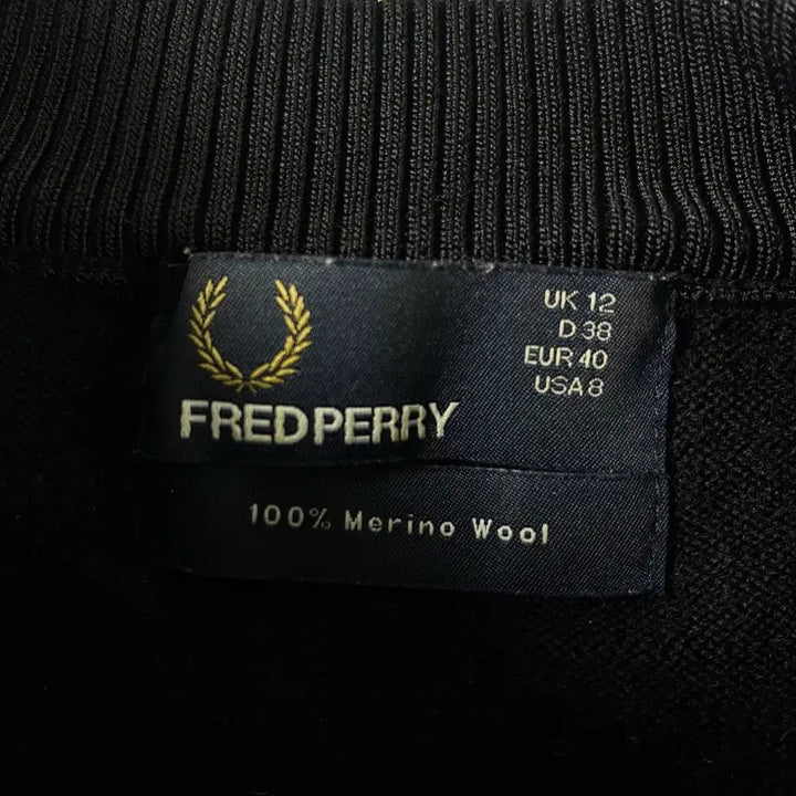 [BUNJANG] Fred Perry Merino Wool Check Knit Sweater / Fred perry  프레드페리 메리노울 체크 니트