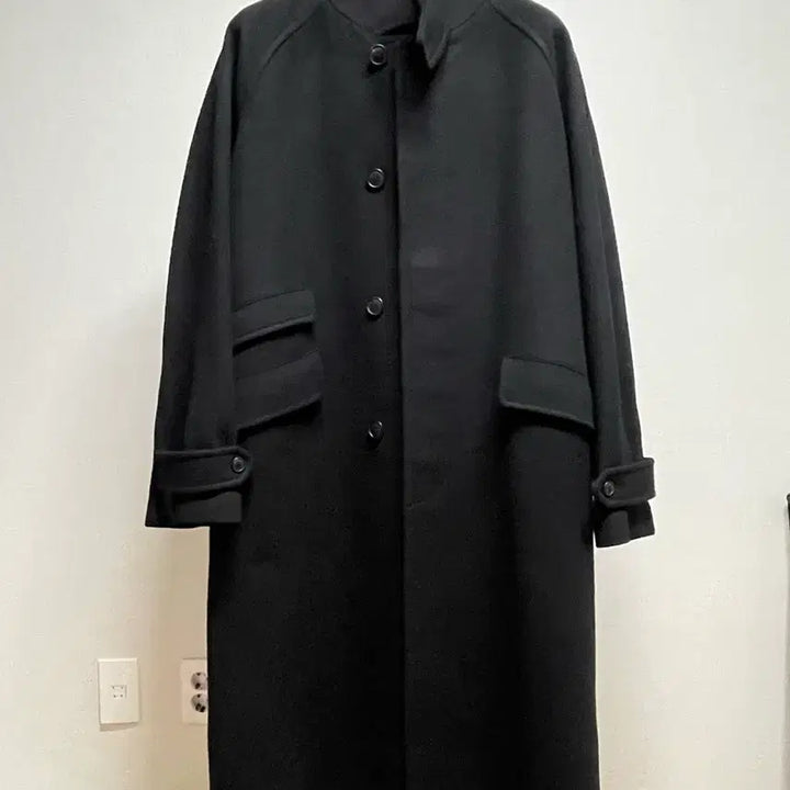 [BUNJANG] Beslow Balmacaan Coat Black S / 비슬로우 발마칸 코트 블랙 S