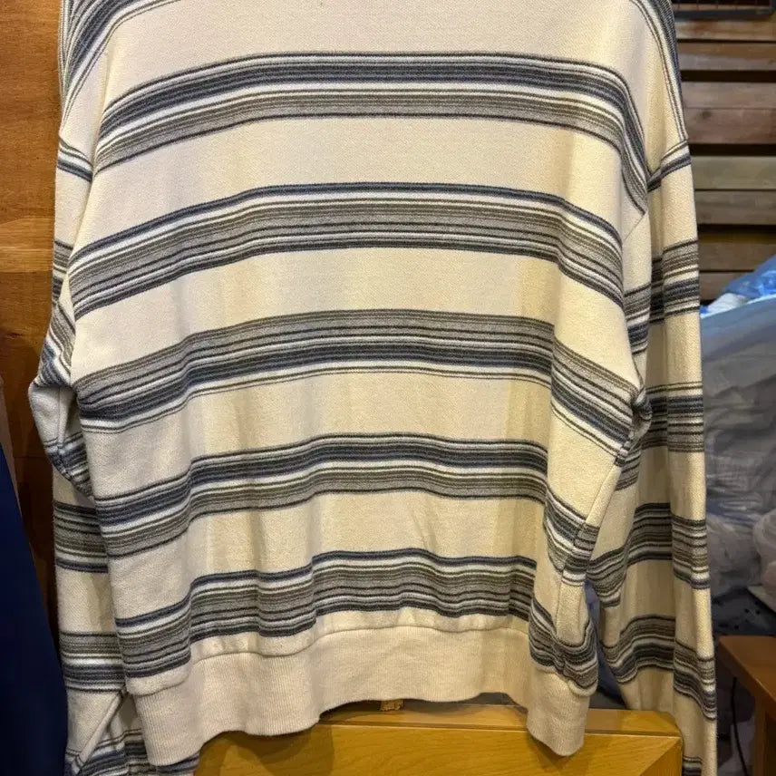 [BUNJANG] Sculptor Stripe Sweatshirt / 스컬프터 스트라이프 맨투맨