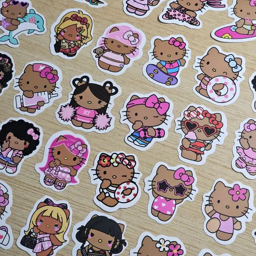 [BUNJANG] Sanrio Hello Kitty Tanning Kitty Sticker / 산리오 헬로키티 태닝키티 조각 스티커 판매합니다.