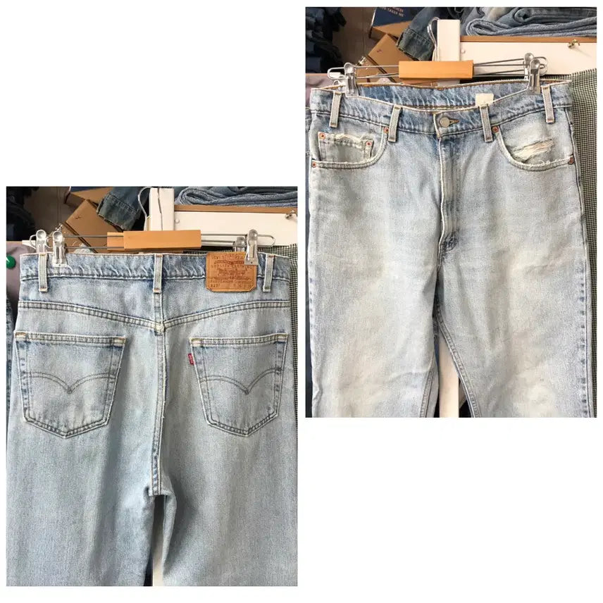 [BUNJANG] Levi's 517 Bootcut Jeans / 90s 리바이스517부츠컷 라이트색감 허리36 둘레88