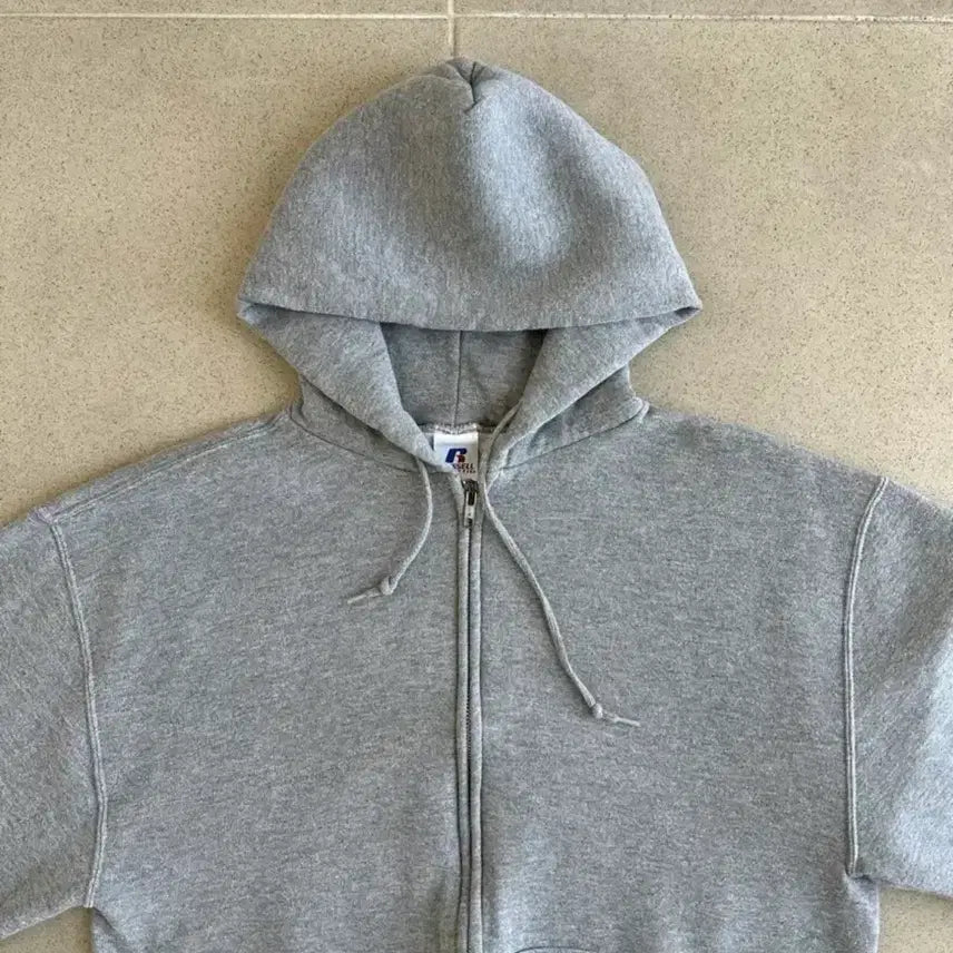 [BUNJANG] Russell Gray Hooded Zip-up M / 00s 러셀 그레이 후드집업 M