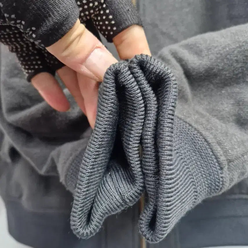 [BUNJANG] Lacoste Wool Polyester Bomber Jacket / 95-100L 라코스테 울 폴리에스터 봄버 자켓 카키.