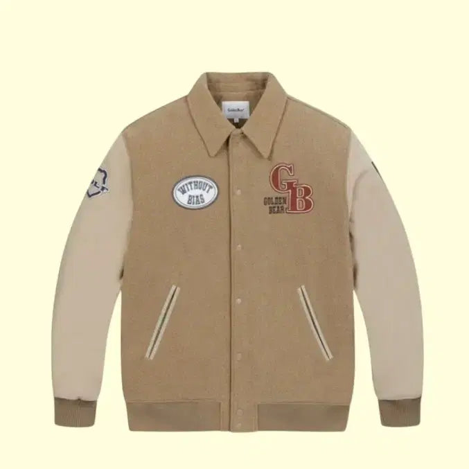 [BUNJANG] Golden Bear Wool Patch Jacket / 골든베어 울   패치 자켓  새상품