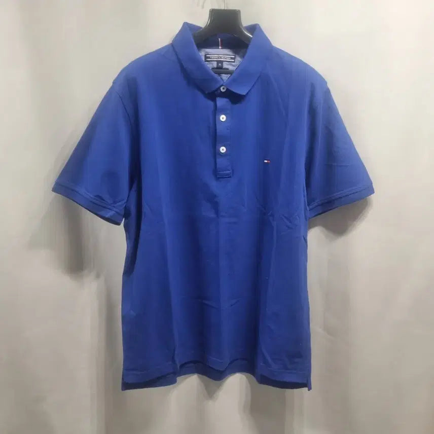 [BUNJANG] Tommy Hilfiger Polo Shirt (Blue) - XL / 타미힐피거 블루 반팔 폴로티셔츠 XL