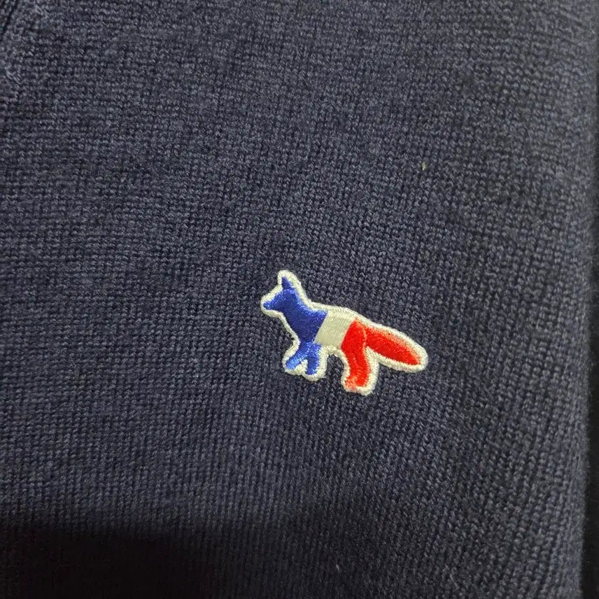 [BUNJANG] Maison Kitsune Navy Fox Patch Cardigan / (M) 정품) 메종키츠네 네이비 폭스 가디건