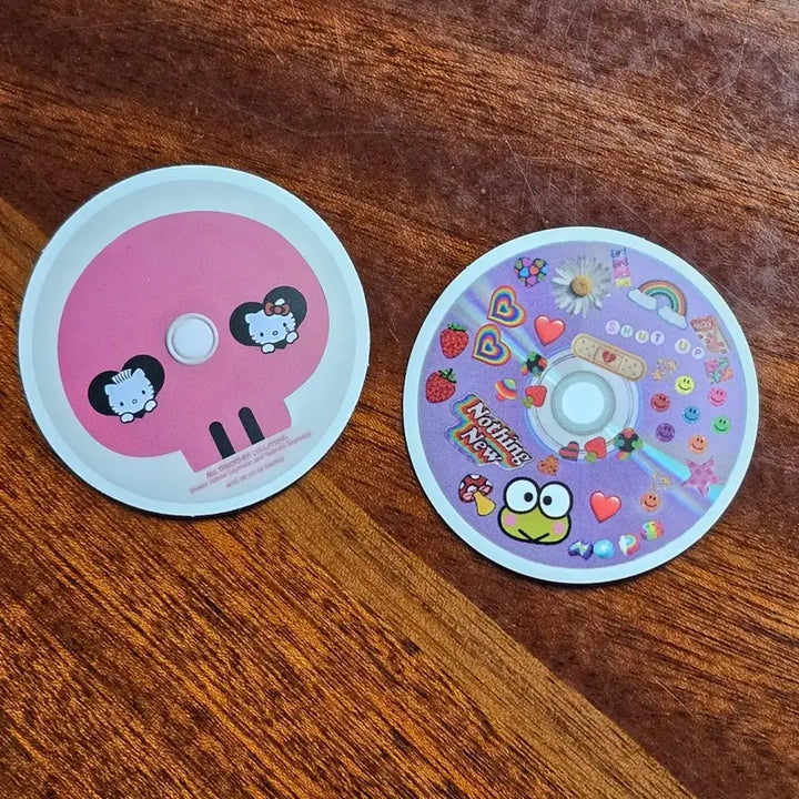 [BUNJANG] Sanrio CD Shape Sticker Bundle Set / 산리오 CD모양 조각 스티커 일괄 판매합니다.