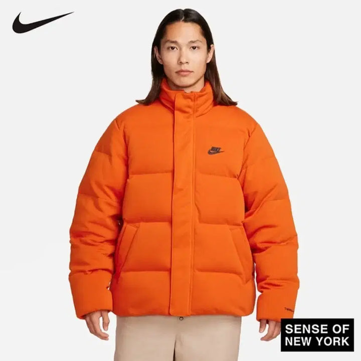 [BUNJANG] Nike Therma-FIT Oversized Puffer Jacket Orange / NIKE 나이키 써마핏 오버사이즈 푸퍼 오렌지