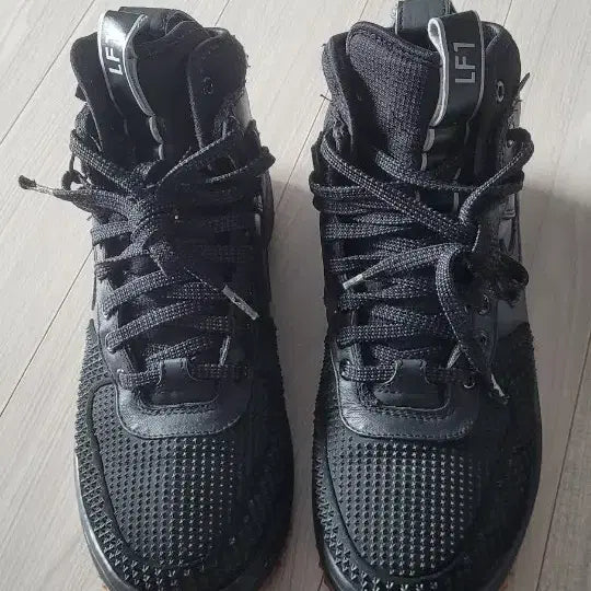 [BUNJANG] Nike LF1 Lunar Force Black Mid Sneakers 270 / 나이키 LF1 루나포스 블랙 미드 스니커즈 270