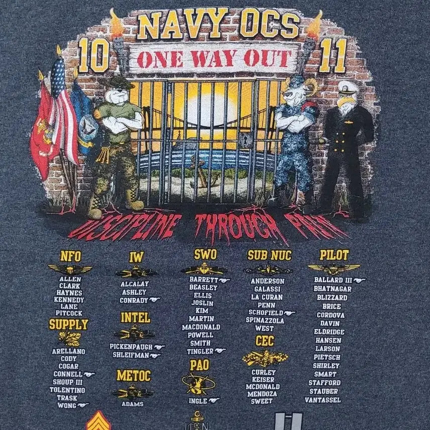 [BUNJANG] US Navy Officer Candidate School Hoodie L / 미해군 장교후보학교 후드티 L