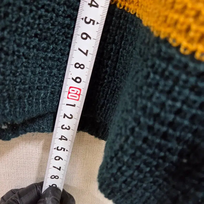 [BUNJANG] Striped V-Neck Knit Sweater / 여성 스트라이프 V넥 니트 F