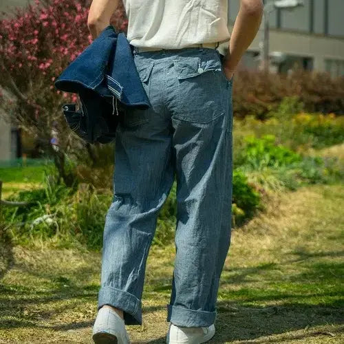 [BUNJANG] Real McCoy Chambray Fatigue Pants / (32)리얼맥코이 샴브레이 퍼티그 팬츠