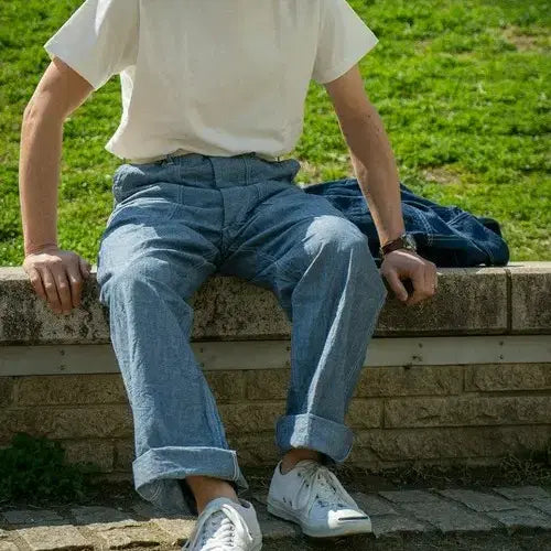 [BUNJANG] Real McCoy Chambray Fatigue Pants / (32)리얼맥코이 샴브레이 퍼티그 팬츠