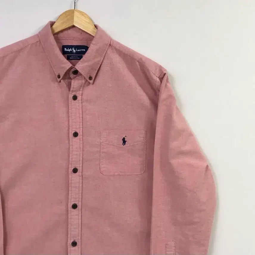 [BUNJANG] Polo Oxford Solid Shirt / L 폴로 옥스포드 솔리드 셔츠