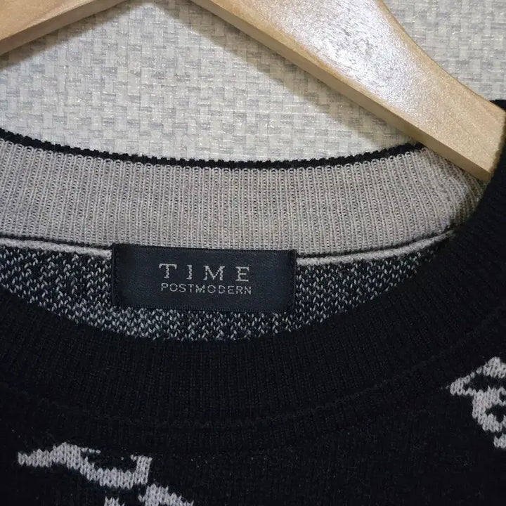 [BUNJANG] Time Lettering Knit Top / 한섬)타임 레터링 니트티F