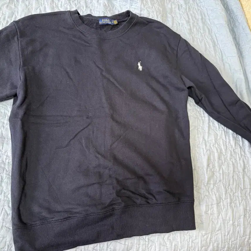 [BUNJANG] Polo Ralph Lauren Crewneck Sweatshirt Navy Logo / 폴로 맨투맨