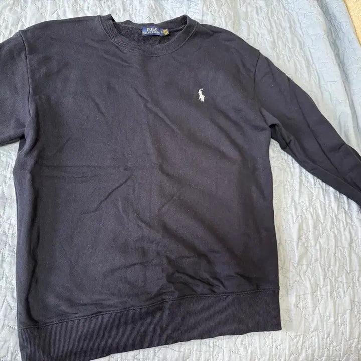 [BUNJANG] Polo Ralph Lauren Crewneck Sweatshirt Navy Logo / 폴로 맨투맨
