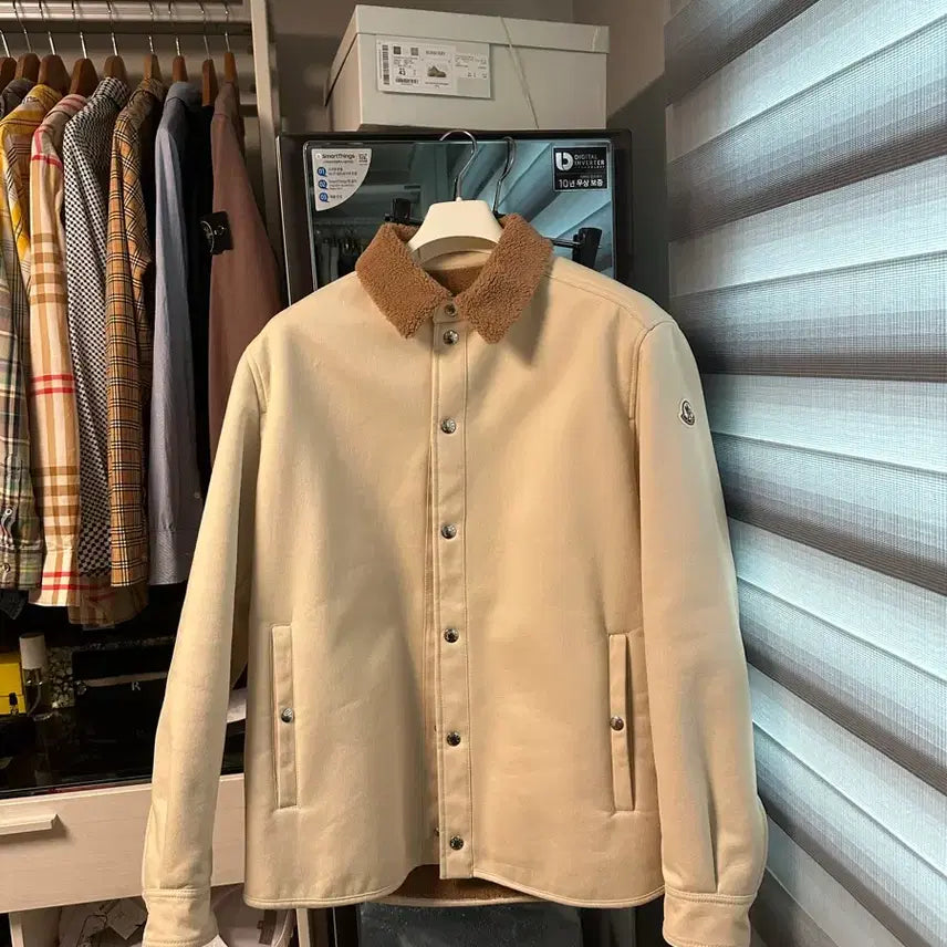 [BUNJANG] Moncler Camicia Teddy Fur Jacket L / 몽클레어 카미시아 테디 퍼 자켓 L 새상품