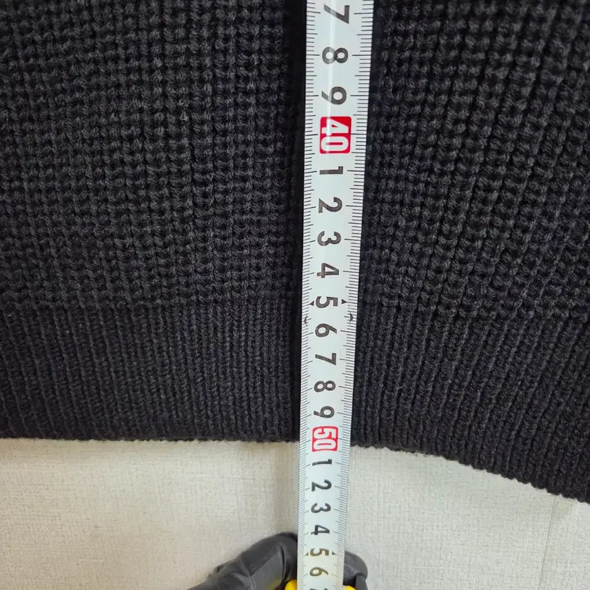 [BUNJANG] Black Half-Zip Short Knit Vest / 여성 블랙 반집업 숏 니트 조끼 베스트 F