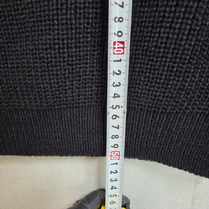 [BUNJANG] Black Half-Zip Short Knit Vest / 여성 블랙 반집업 숏 니트 조끼 베스트 F