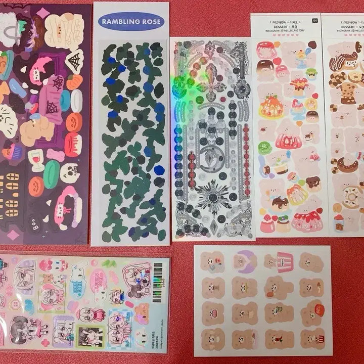 [BUNJANG] Various Stickers, Masking Tapes Set / [다꾸세트]씰스티커 통마테 마테소분 마테띵 마테컷 일본 스티커 다이소