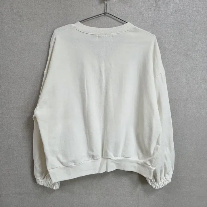 [BUNJANG] Generic Ivory Aviation Print Sweatshirt / 여성 아이보리 항공 프린팅 맨투맨 티셔츠 F