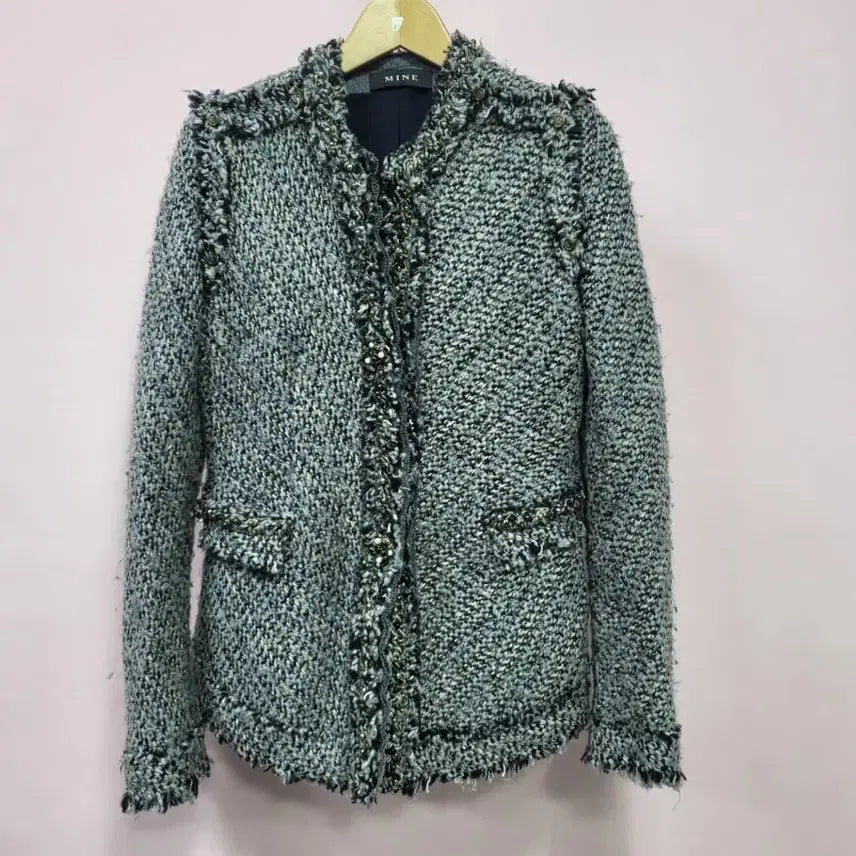 [BUNJANG] MINE Tweed Jacket / MINE 마인 트위드 자켓 ~44반