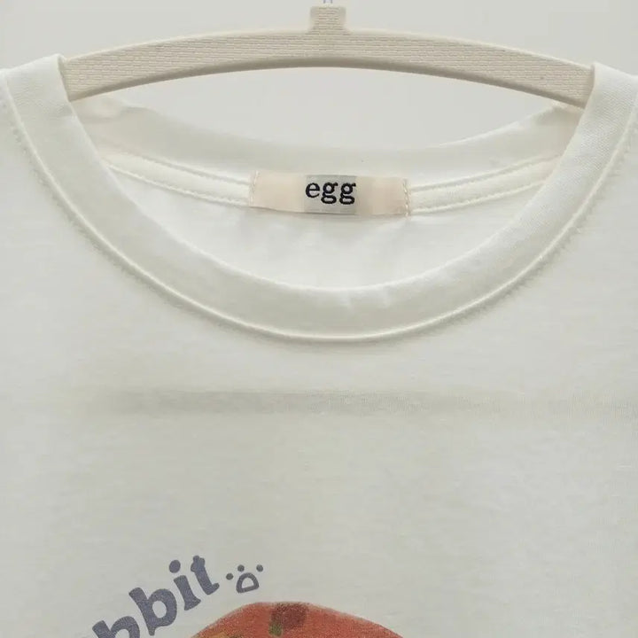[BUNJANG] Rabbit Print Women's Short Sleeve T-shirt / 토끼 프린트 여성용 반팔티셔츠