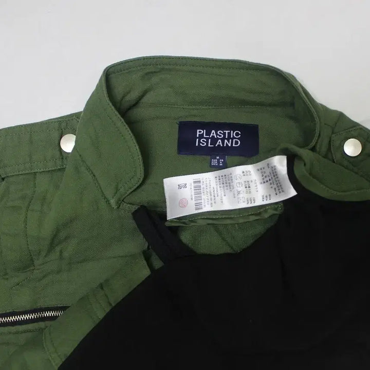 [BUNJANG] Plastic Island Women's 85 Khaki Mesh Detail Jacket / 플라스틱아일랜드 여성 85 야상 자켓 등 팔 망사 독특
