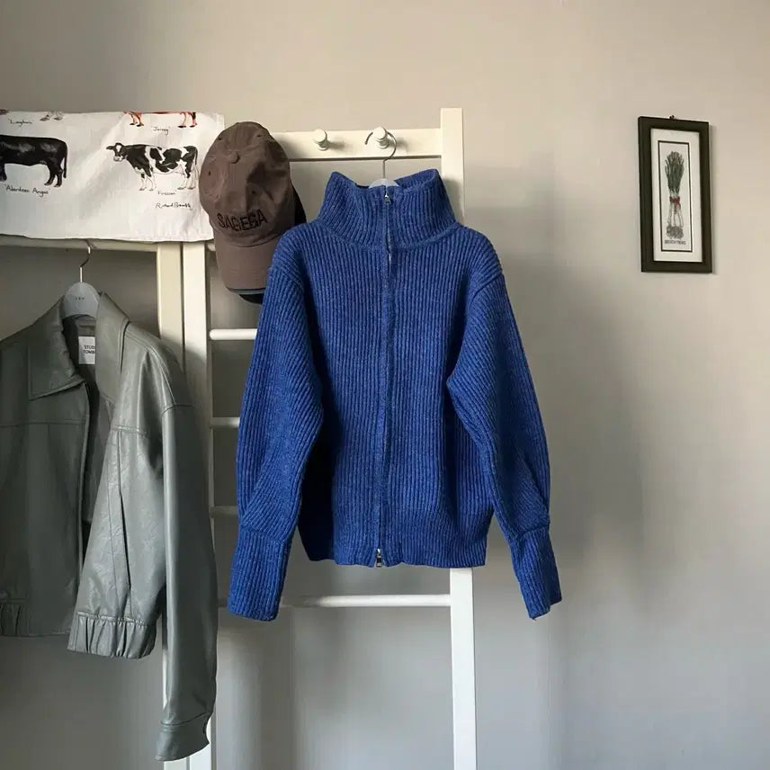 [BUNJANG] LUUL Knit Zip-up Cardigan / LUUL 루엘 니트 집업 가디건 (s)