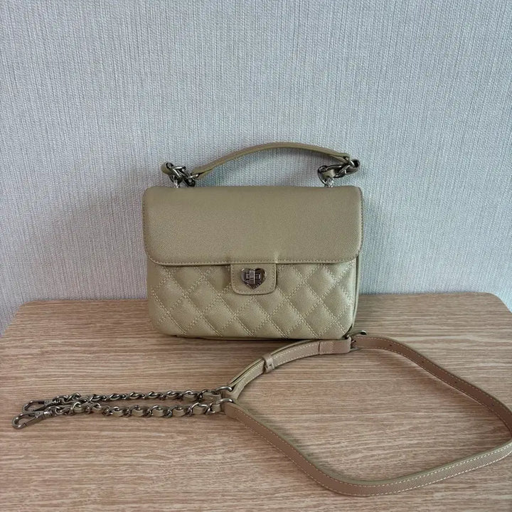 [BUNJANG] Jill by Jill Stuart Caviar Leather Handbag / 질바이질스튜어트 소가죽캐비어 백 새상품급